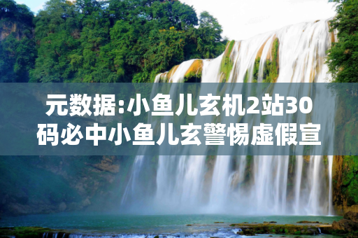 元数据:小鱼儿玄机2站30码必中小鱼儿玄警惕虚假宣传-全面释义