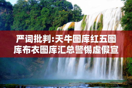 严词批判:天牛图库红五图库布衣图库汇总警惕虚假宣传-全面释义