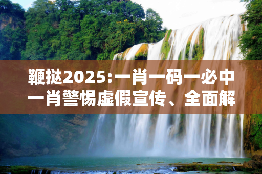 鞭挞2025:一肖一码一必中一肖警惕虚假宣传、全面解答与解释